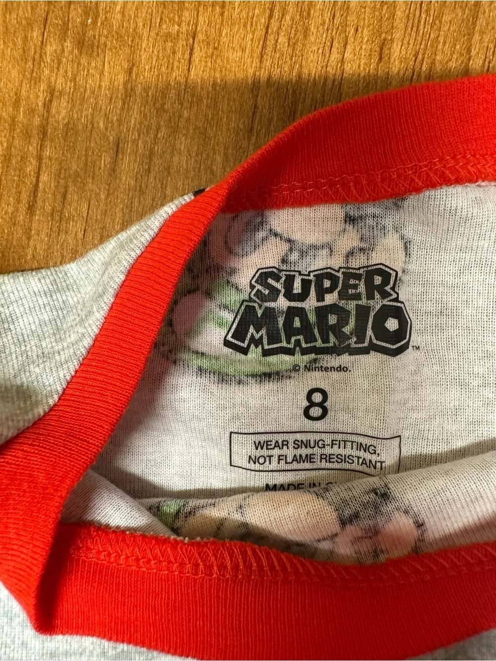 Nintendo Super Mario Shirt - Red & Gray 3 sets